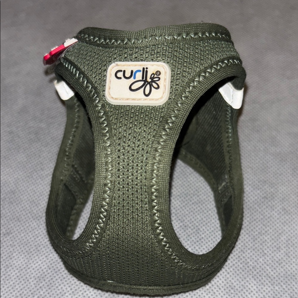 Curli Olive Green Dog Harness
